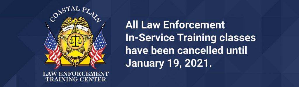 Coastal Plains In-Service training courses are suspended until January 19, 2021.