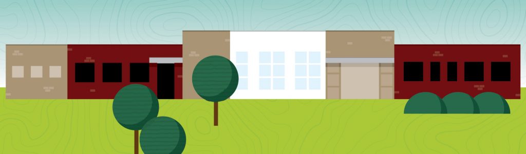 illustration of building F